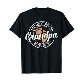 Promoted To Grandpa Est 2025 Soon To Be Grandpa Gifts Poppop T-Shirt
