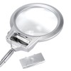 Large Lens Table Top Desk Lamp Lighted Magnifier Magnifying Glass