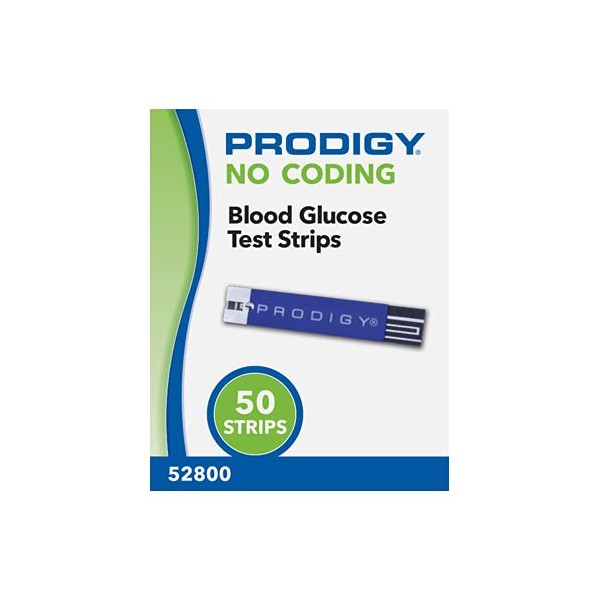 Prodigy No Coding Blood Glucose Test Strips (50 ct)