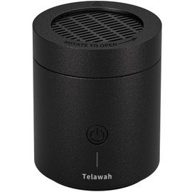 Telawah Mini Incense Burner Bakhoor Portable Rechargeable USB Aromatherapy Diffuser, Arabic Electric Incense Holder, Home Decor. (Black)