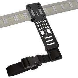 RDSPTBEK Modular Drop Leg Holster Adapter with Thigh Strap Metal Holster Adapter Duty Belt Accessories Airsoft Tactical Gear (BK)
