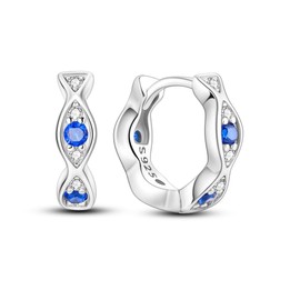 Hapour Sterling Silver 925 Hoop Earrings for Women Small Hoop Earrings Cartilage Helix Earrings Women, Sterling Silver, Cubic Zirconia