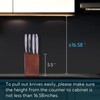 5.5“ Steak Knife Block Holder without Knives with 8 Slots