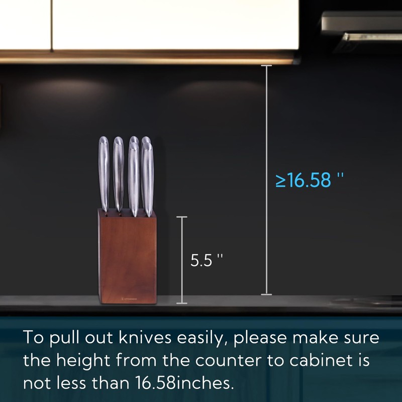 5.5“ Steak Knife Block Holder without Knives with 8 Slots