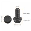sourcing map Metric M12x30mm Hex Flange Bolts, 6pcs 10.9 Grade