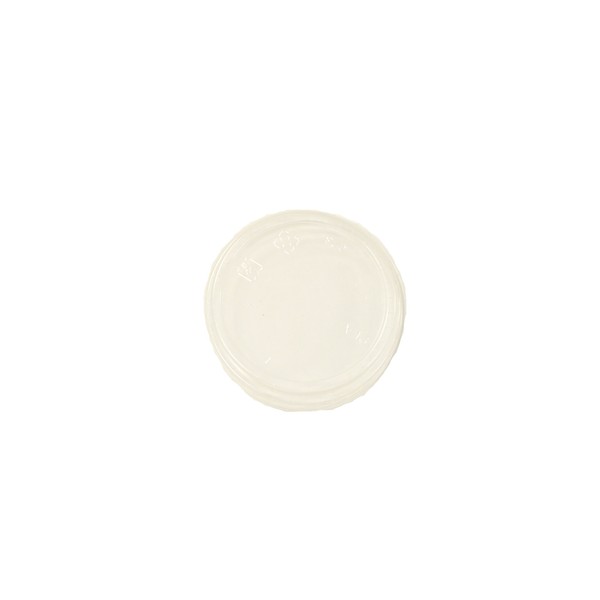 BioGreenChoice Eco-Friendly Lid for 3-9oz Clear PLA Disposable Cup |