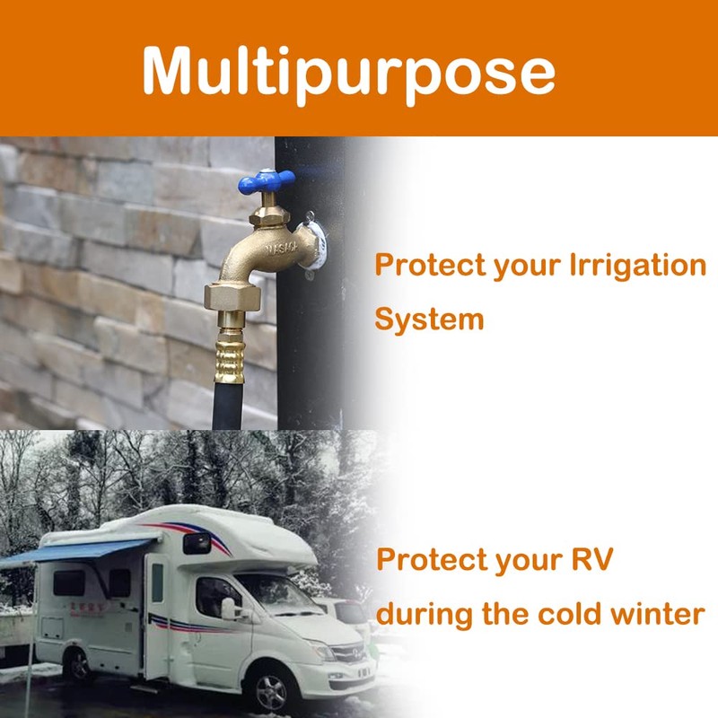 SIGURANTA RV Winterizing Kit with Sprinkler Blowout Adapter, Shut Off