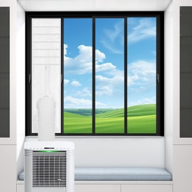 Window Seal Kit for Portable Air Conditioner, 14''x40''~64'' Sliding Window Air Conditioner Seal for Vertical or Horizontal Windows, Fit for Portable Air Conditioner Tumbler Dryer 35x162CM