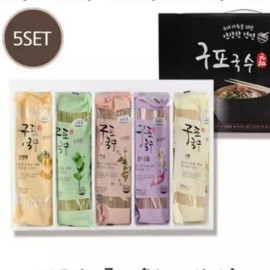 구포국수 명절 설날 선물세트 명품 구포국수 선물세트 5개입 답례품 대량 Korean New Year Seollal Gift Set, Gupung Noodle Luxury Gift Set 5 Pieces, Reciprocal Gift in Bulk