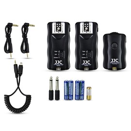 JJC Radio Flash Studio Flash Trigger with Remote Trigger 2 Receivers for Nikon D3300 D5500 D5600 D5300 D750 D7200 D7500 D7100 D7000 D5200 D5100 D5100 D55 0000 D3200 D3100 D610 D600 D90 DF P7700