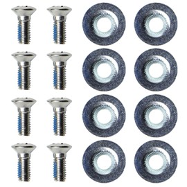 VAXPOT VA-2856 SLV Snowboard Bindings, Screws, Set of 8, Washer Included, 0.6 inches (16 mm)