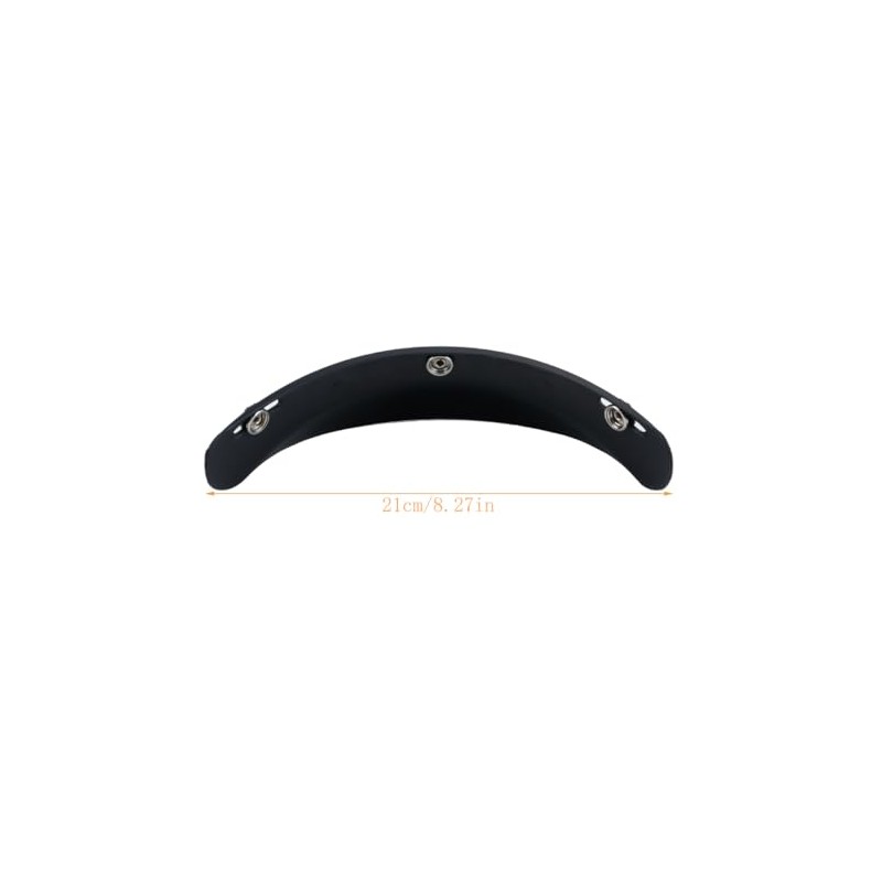 Removable Helmet Visor, Universal Black Visor with 3 Snaps, Open