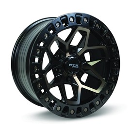 RTX ZION Custom Wheel - 17x9, -15 Offset, 5x127 Bolt Pattern, 71.5mm Hub - Black with Machined Bronze Face Rim