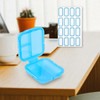 Travel Pill Organizer 6 Compartments Portable Pill Case with Double