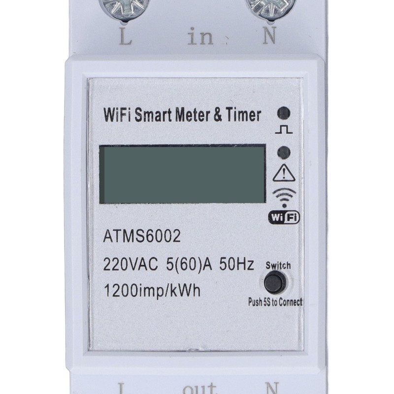 WiFi Smart Meter Power Electricity Energy Monitor Switch Single Phase