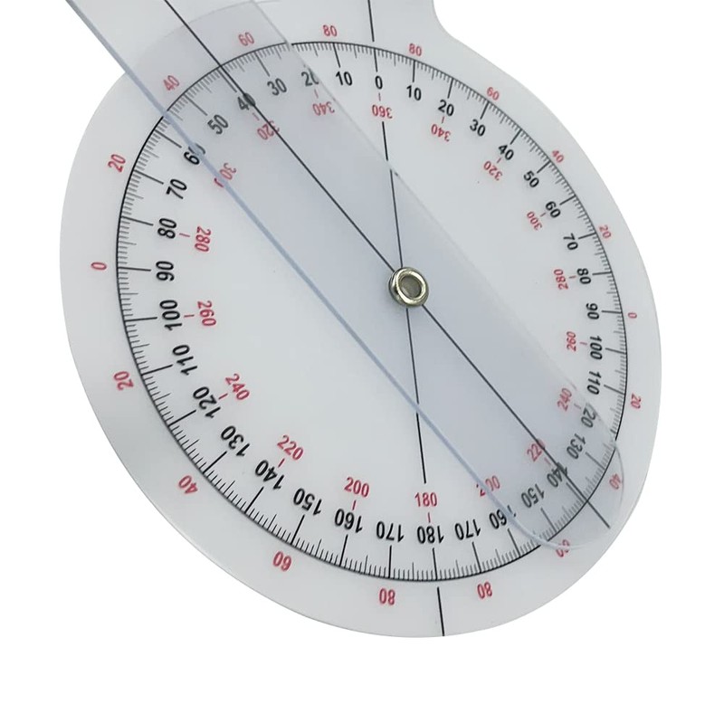 360° Calibrated Goniometer Angle Medical Joint Ruler Angle Inclinometer Ruler