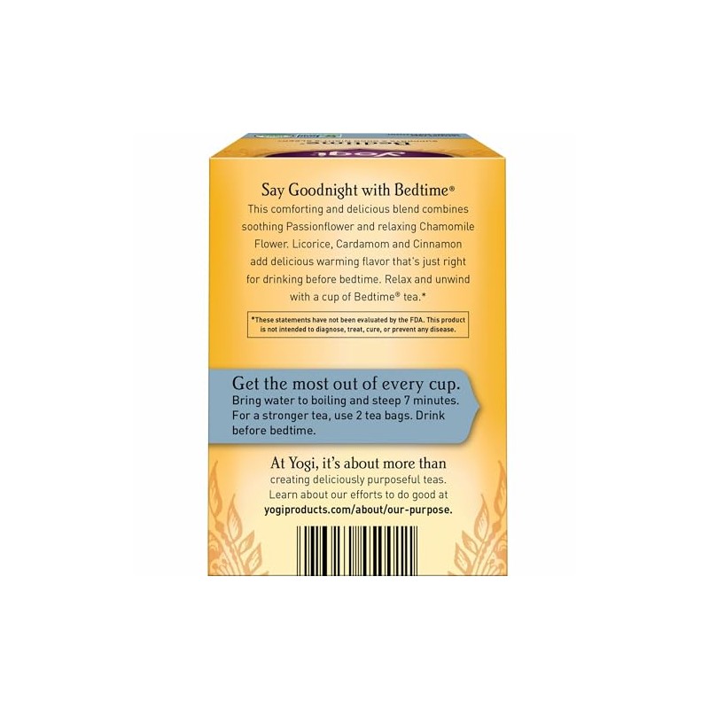 Yogi Bedtime Tea - Chamomile & Passionflower Herbal Blend
