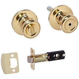 Ultra Hardware 43964 Ultra Security Tulip Knob Lockset Privacy, Polished Brass
