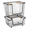 5five - Stackable Metal Basket "Blackwood" Medium Format