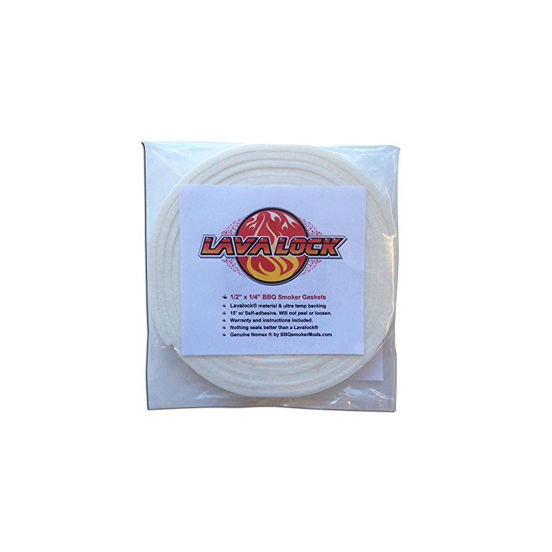 1/2" x 1/4" Aramid High Temp BBQ Gasket Smoker Pit