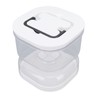 Pickle Jar with Strainer Flip Leak Proof Pickle Juice Separator