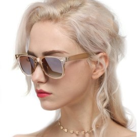 Myiaur Fashion Sunglasses for Women, Polarised Driving, Anti-Glare, 100% UV Protection, Stylish Design, Brown brown