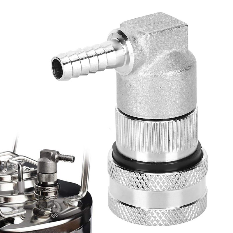Stainless Steel Ball Lock Keg Quick Connector Dispenser Tool Self