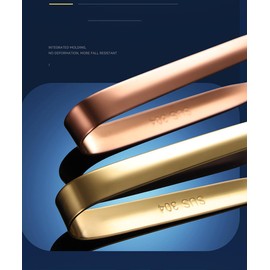 Mini Serving Tongs, Stainless Steel Small Serving Utensils Ice Tongs Sugar Tongs 4.8" (Rainbow Color)