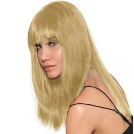 Human Hair Bangs Color R10HH PALEST BLONDE - Hairdo Extensions 9" Long Clip in Fringe Monofilament Crowne Pressure Sensitve Clips Heat Friendly