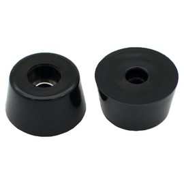 TopPerfekt 18 Round Rubber Feet with 304 Stainless Steel Screws and Stainless Steel Washer 0.51 x 0.99(HD), Not Slip, Non Marking, Perfect Grips for Furniture, Electronics and Appliances