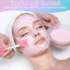 MUiiGOOD 2pcs Silicone Face Scrubber Round Pads Face Mask Brush