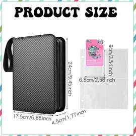 Scrapbook for Trading Cards, 400 Pockets Scrapbook Trading Card Binder, 4 Pockets Trading Cards Album Trading Folder Cards for Boys and Girls Trading Cards Album