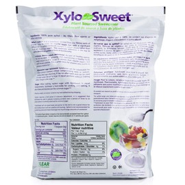 Xlear XyloSweet Plant Sourced Xylitol Sweetener - Pure Natural Sugar Substitute, Granules, Non-GMO, Gluten-Free, 5 Pound Bag (Pack of 1)