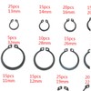 VILLFUL Carbon Steel Snap Ring Set 18 Sizes Retaining Ring