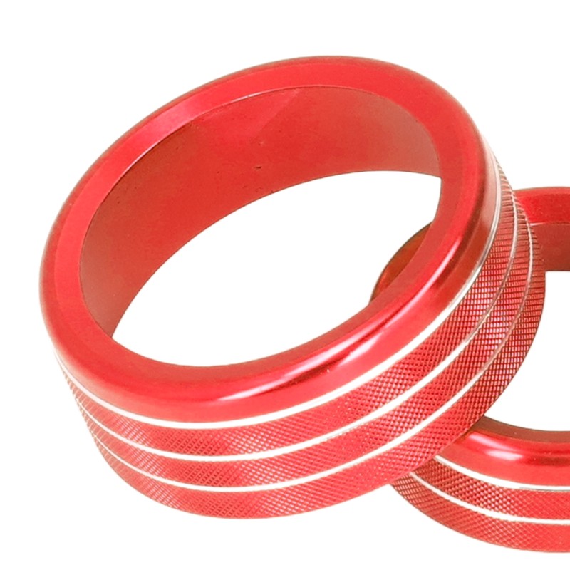Air Conditioner Switch CD Button Knob Cover Trim Aluminium Alloy