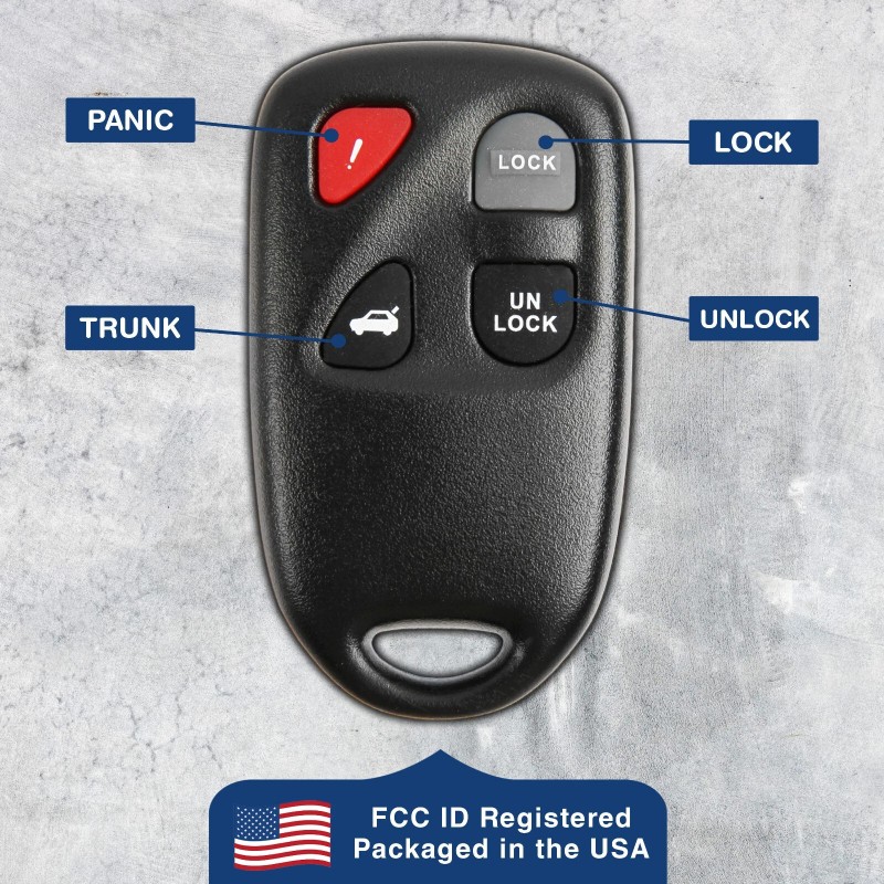 KeylessKing* Replacement For Mazda 6 Remote Key PN GK2A-67-5RY 4
