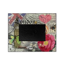 CafePress London England Vintage Travel Collage Picture Fram Decorative Picture Frame