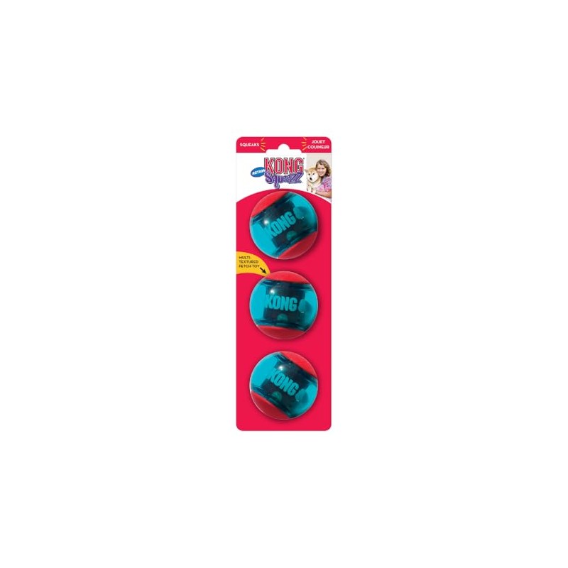 KONG Squeezz Action Toy, Red Medium