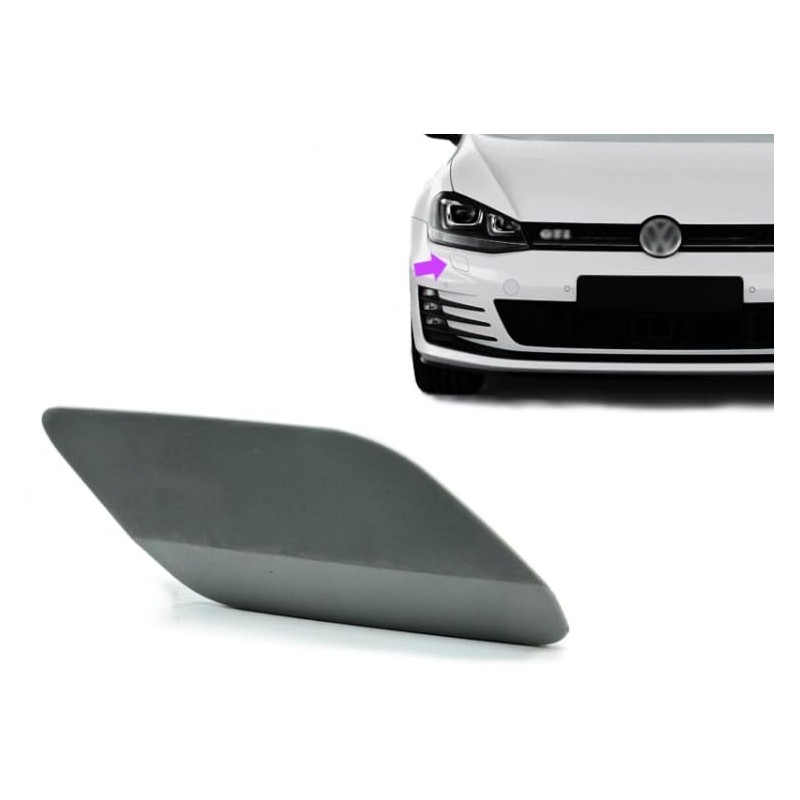 appRUN Headlight Washer Cover Cap Right For VW Golf MK7