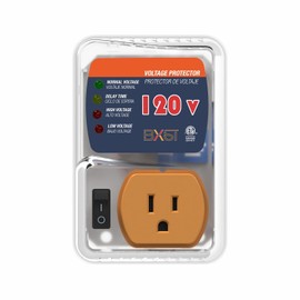 BXST Protector contra sobretensiones electrónico para electrodomésticos Protección contra sobretensiones para Enchufe de una Salida (180S) Protector contra sobretensiones para refrigeradores 120V 15A