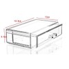 Kamay's Small Transparent Multifunction Detachable Combination Double-Deck Acrylic Make Up