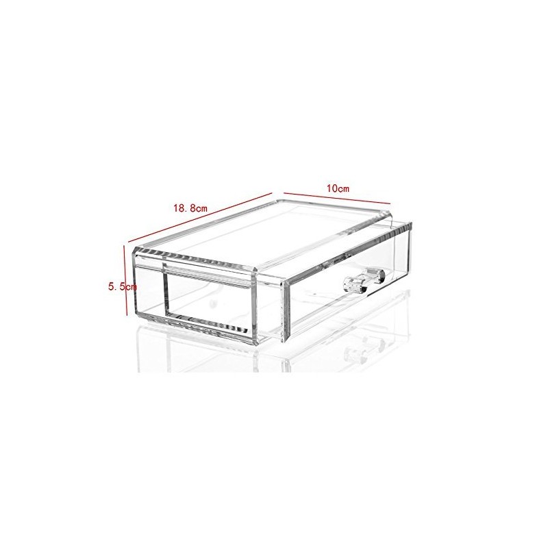 Kamay's Small Transparent Multifunction Detachable Combination Double-Deck Acrylic Make Up