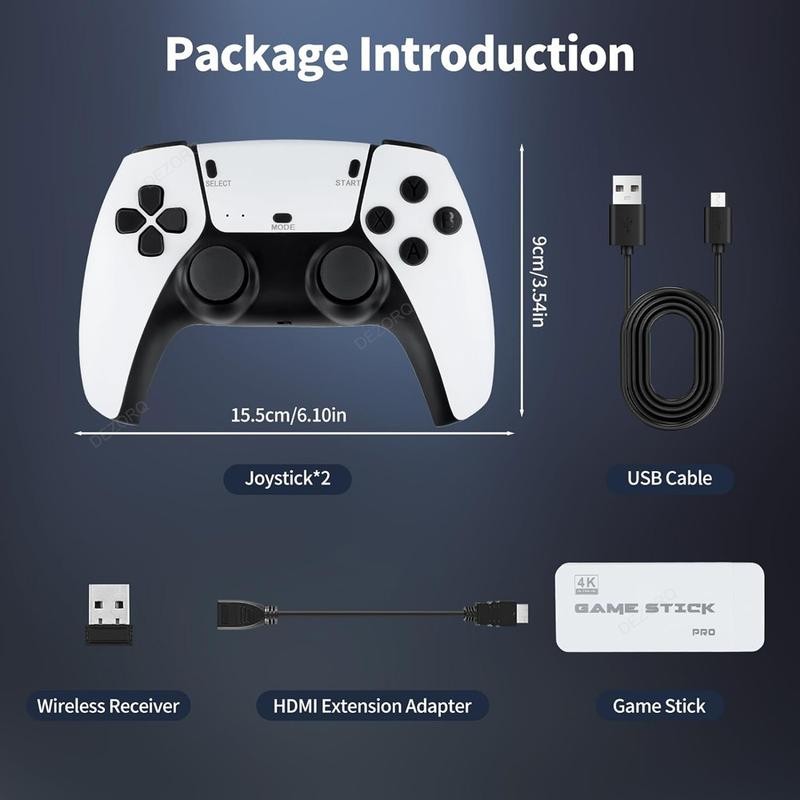 Wireless Retro Game Console, Plug and Play Video Game Stick