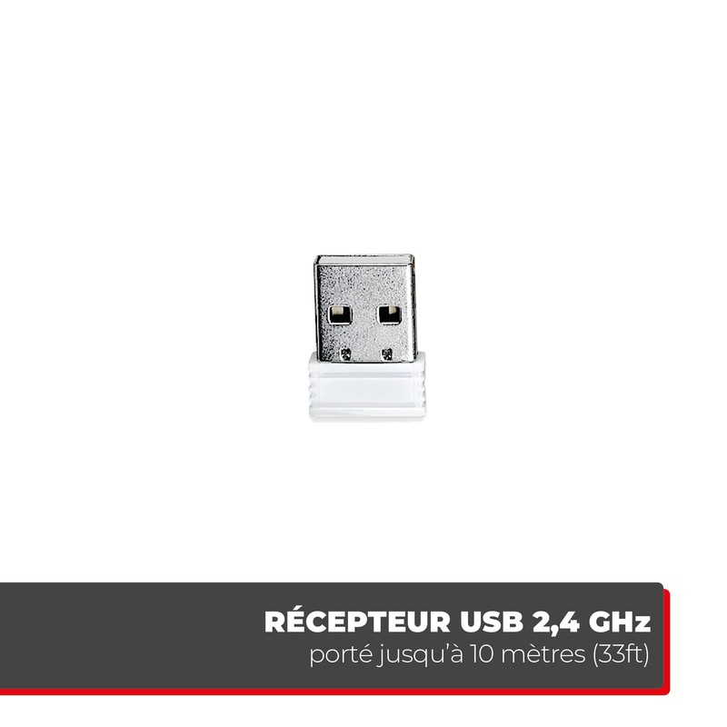 APM France 200023 Wireless Optical Mouse USB White