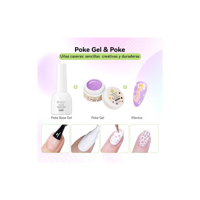 Cherimoya Kit Gel Poking para Uñas-Morad