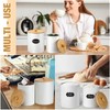 Teenyyou Metal Kitchen Canisters Set with Bamboo Lids and Spoon