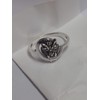 Sterling Silver Plated Alloy Owl with Crescent Moon Women's Ring