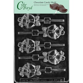 Cybrtrayd Life of the Party E416 Ballet Bunny Lolly Easter Chocolate Candy Mold in Sealed Protective Poly Bag Imprinted with Copyrighted Cybrtrayd Molding Instructions