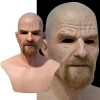 Máscara De Látex Anciano Realista Para Halloween 3d Blanco