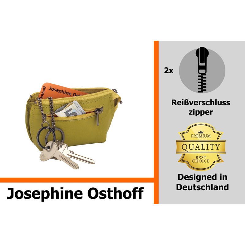 Josephine Osthoff MAXX Key Case Coin Pocket in Real Leather